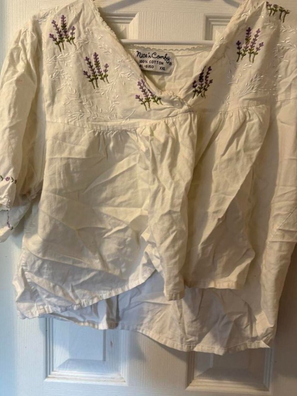 cottagecore cropped nightgown top